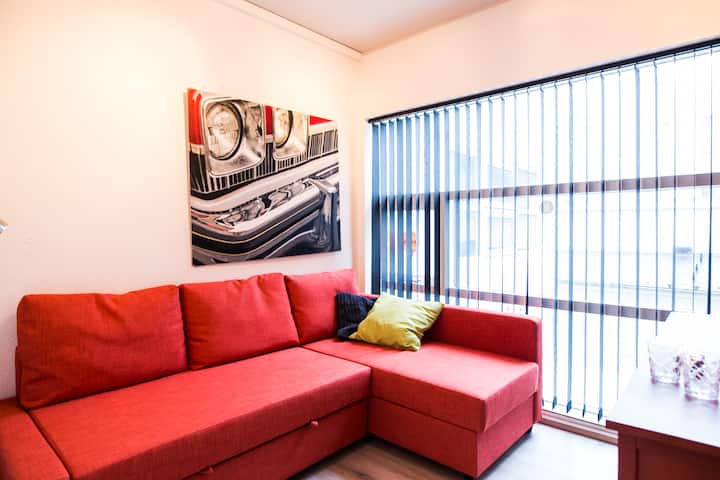 Svefnherbergi 4 lítil með tvöföldum svefnsófa (140 cm)