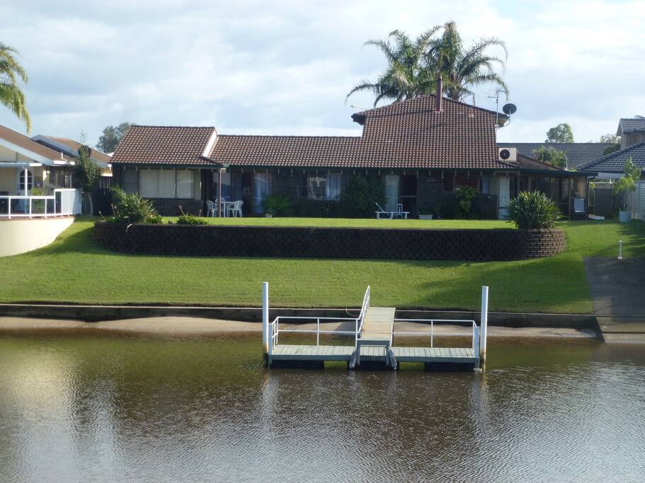 Our house from canal