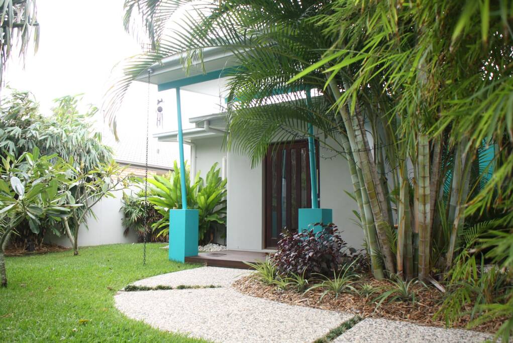 Front door and garden