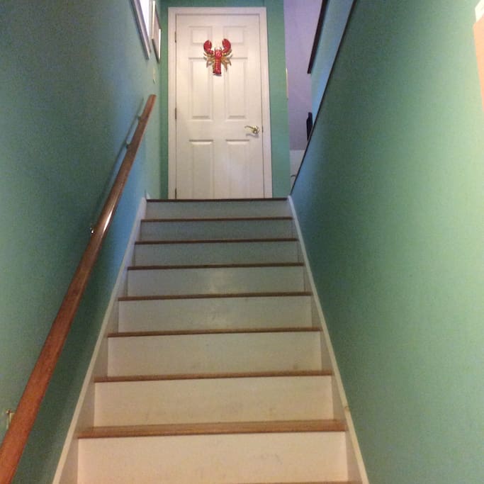 Stairs to apartment from private entrance. Wheel chair inaccessible.