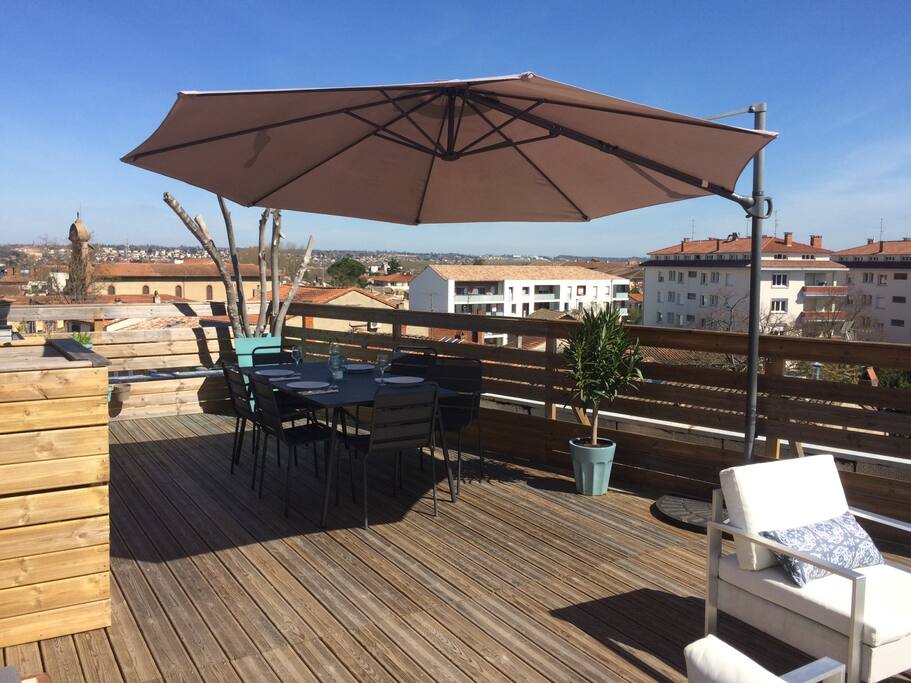 Vue terrasse angle gauche