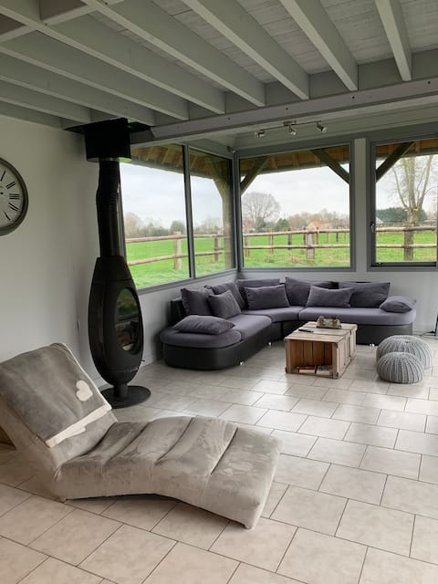 Very bright Normandy house