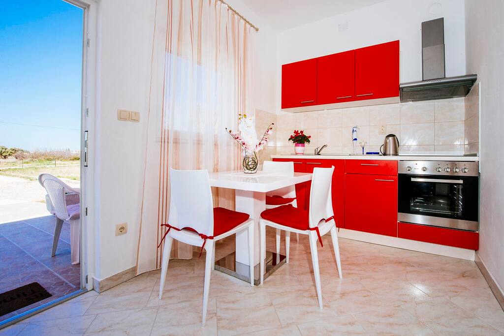 Dining area + kitchen