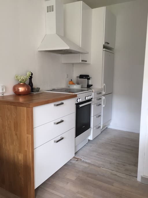 Open kitchen area