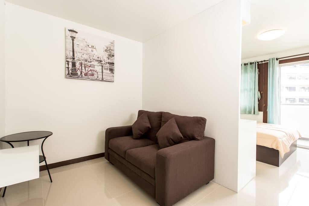 Cozy Living Room with Smart TV