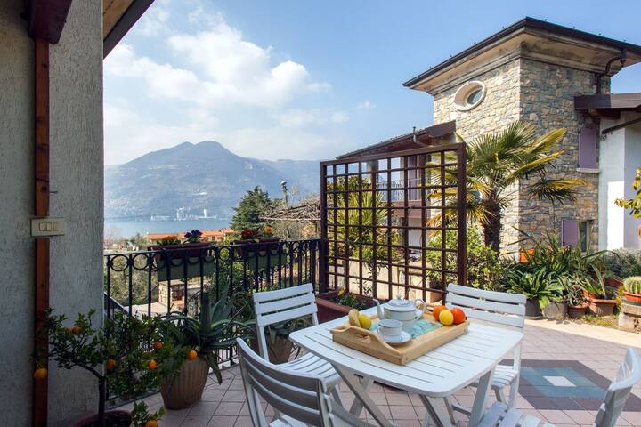 Appartamento sull'isola al centro del lago, senza traffico e rumori