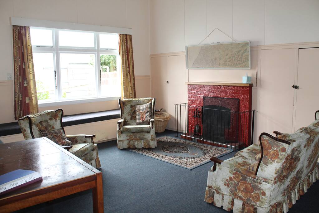 Lounge, with open fire.
