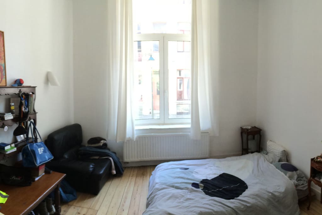 grande chambre parquet, lit doubled