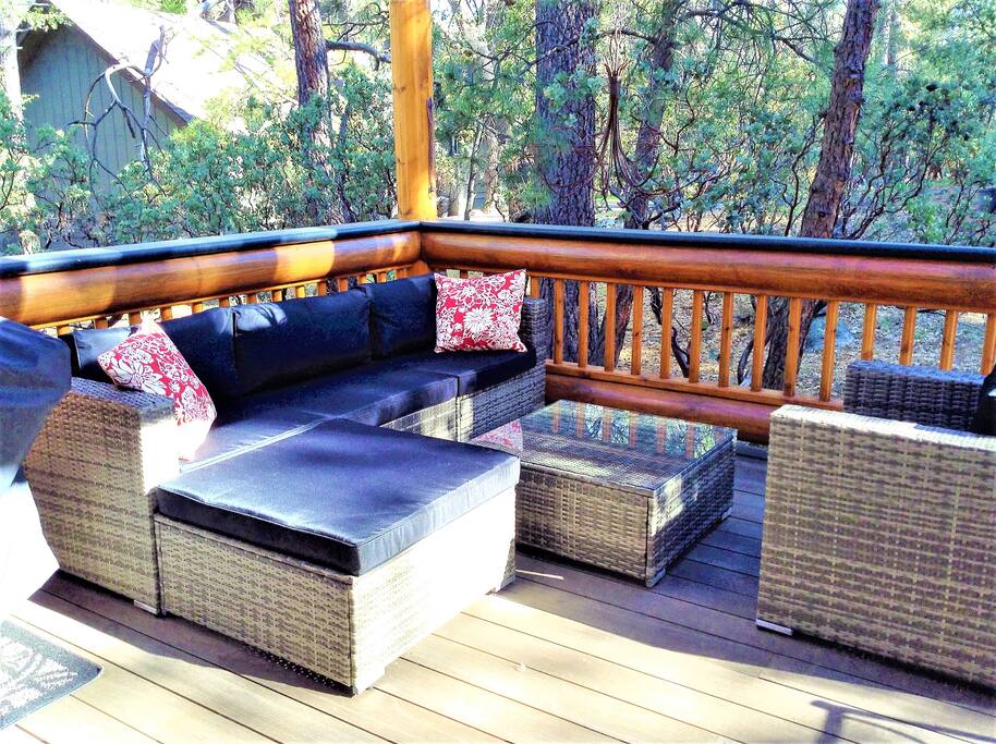 Back deck relaxing area