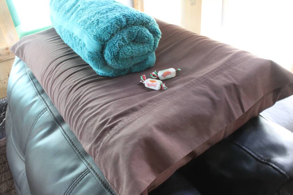 There are even mints on the pillow...I could open a candy shop with all the lollies and chocolate I rescue from landfill.
