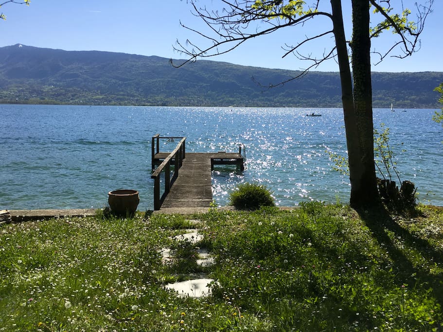 Notre ponton en printemps.