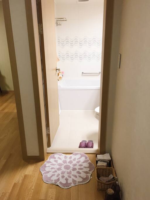 Private bathroom with bathtub