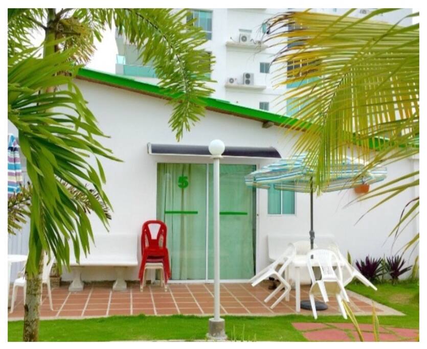 terraza exterior del apartamento