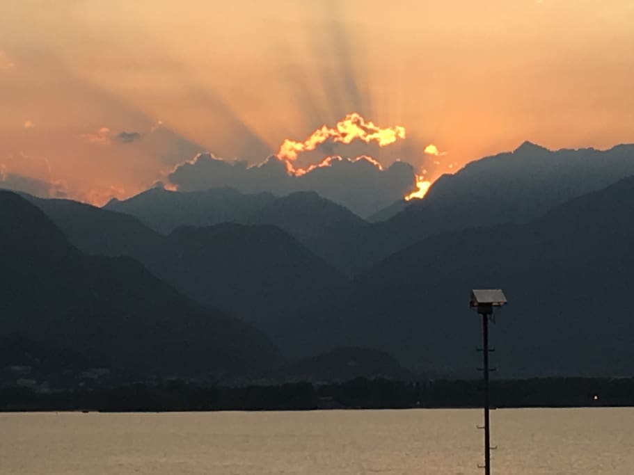 spektakulärer Sonnenuntergang