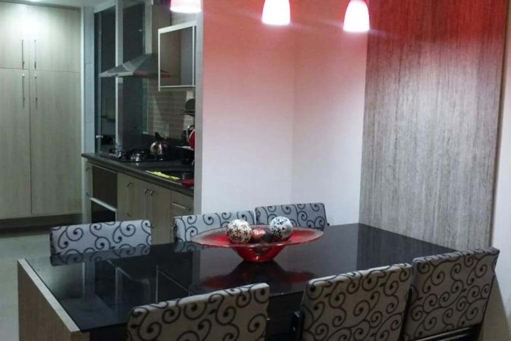 Sala e cozinha integradas