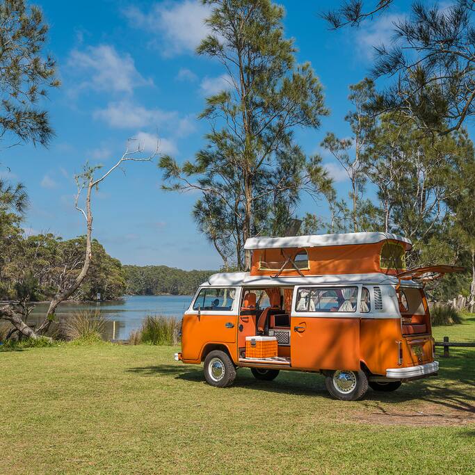 A picnic in the camper