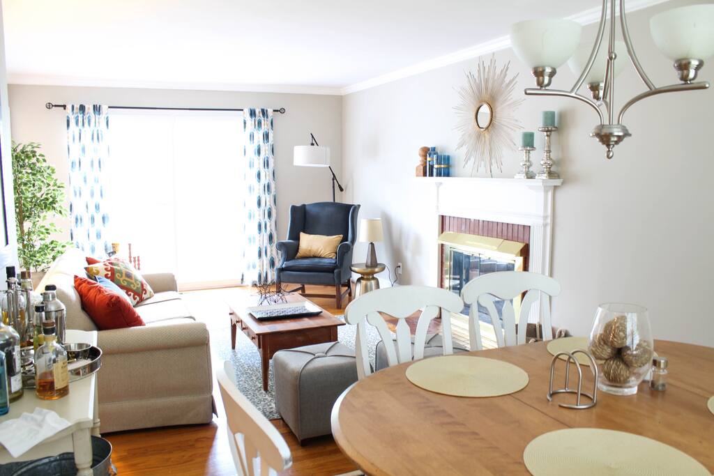 Dining area and living room - connected