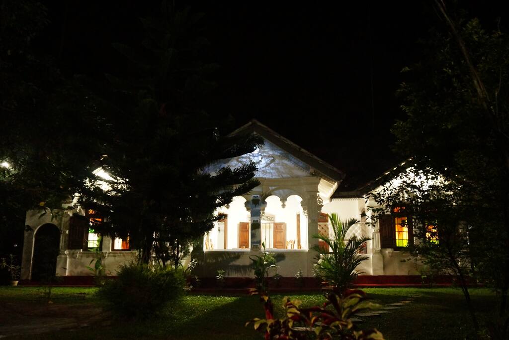 Night view of the villa