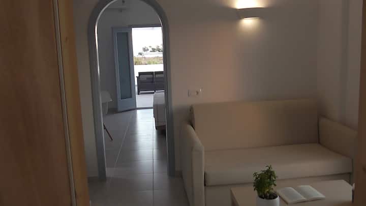 Sala de estar com sofá-cama