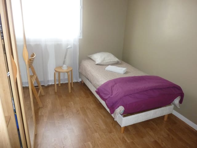 Room near Grenoble and mountains