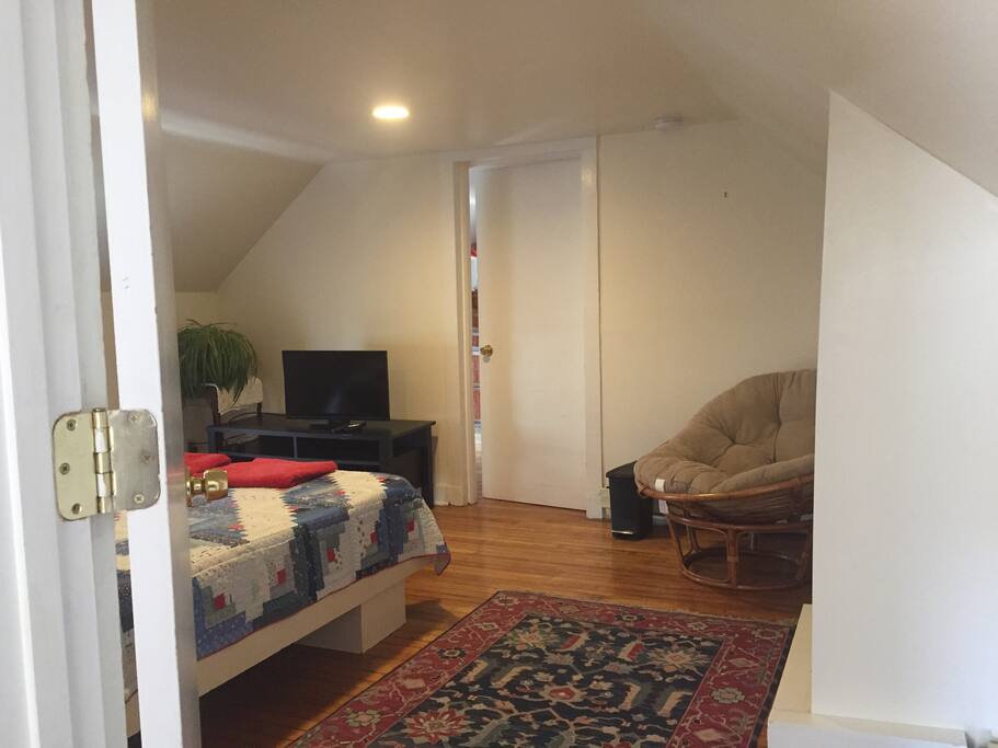 Main guest bedroom from entry