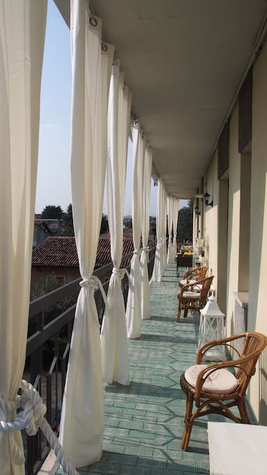balcone attrezzato