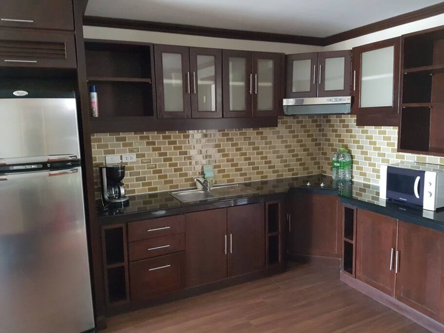 A modern, well-equipped kitchen for those who prefer to eat in