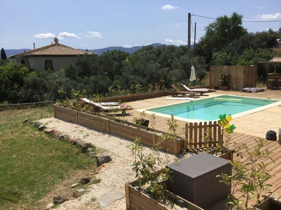 plage piscine 200m2