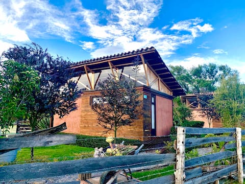 Cabin for 2 or 3 with Jacuzzi Iza - Boyacá