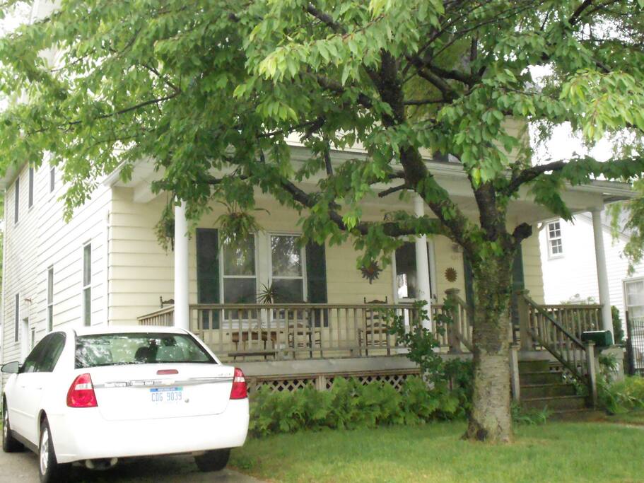 front porch/driveway