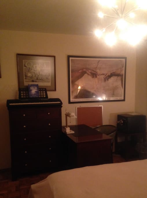 Working Desk Space and Dresser
