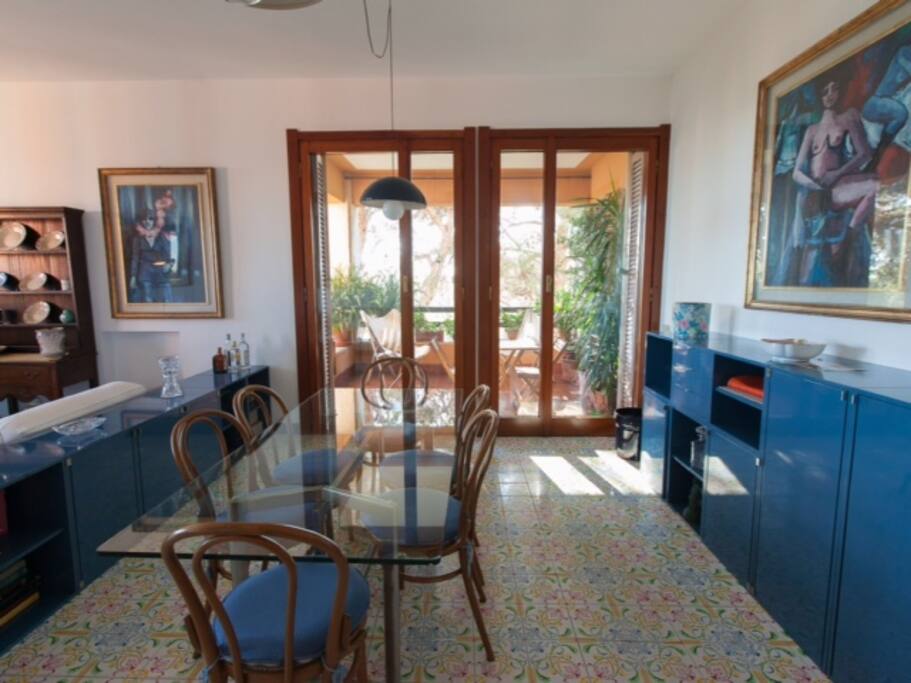 soggiorno con terrazzo