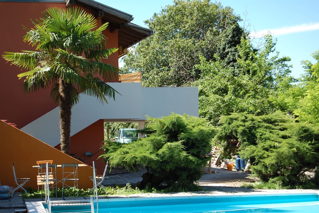 Pool View to the house