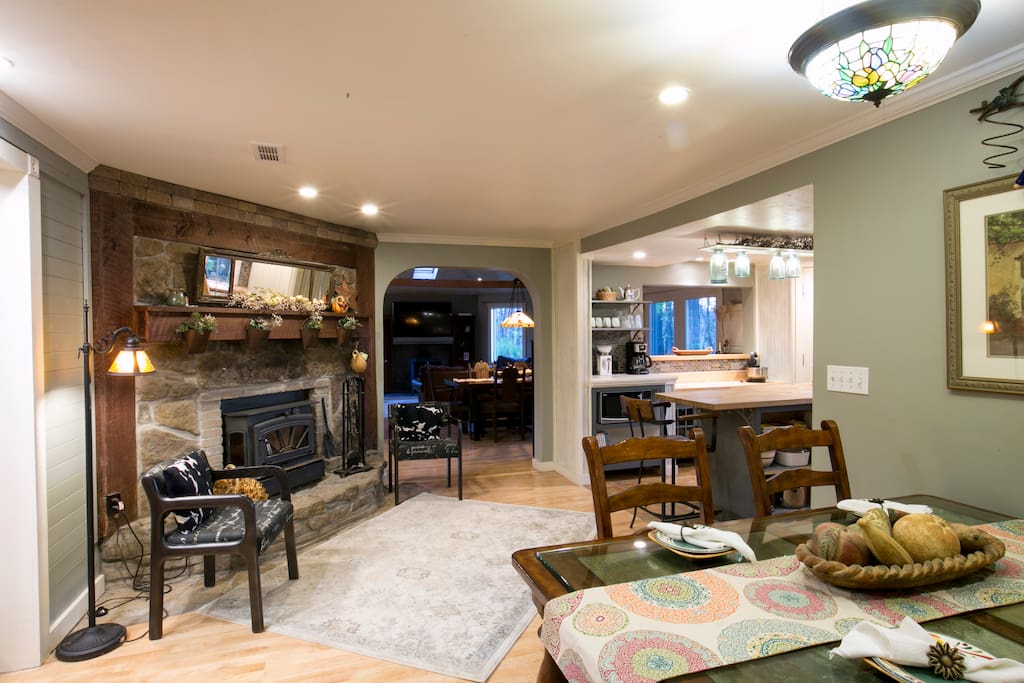 Dining Room One + Fireplace