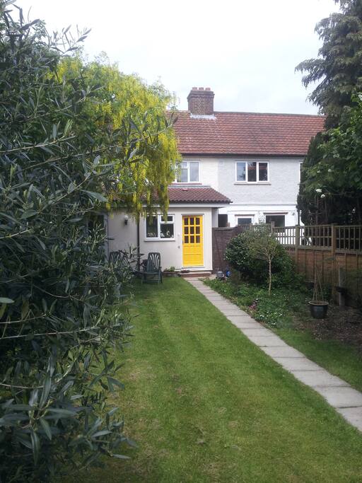 Rear of main House and side gate entrance to garden