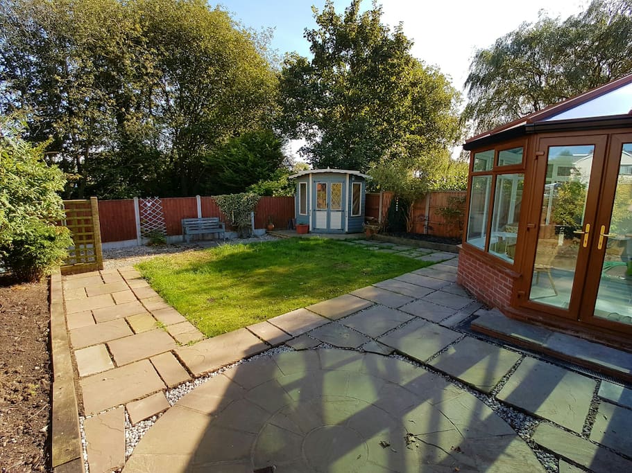 Garden patio for BBQ (provided)