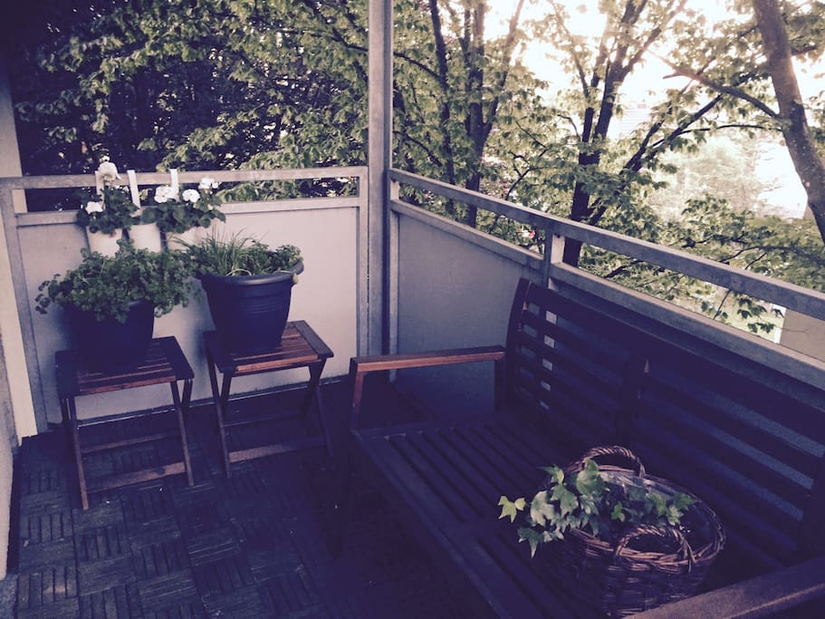 Lovely balcony with a view!