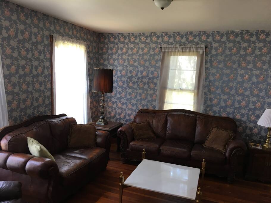 Enjoy some of your favorite entertainment in this spacious living room with family and friends.