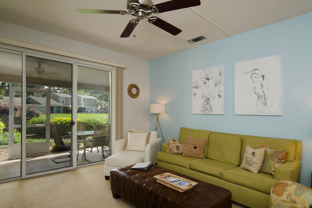 Inviting Patio off the Living