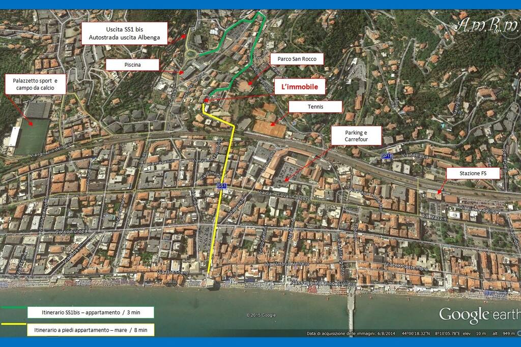 Alassio e la posizione dell'appartamento