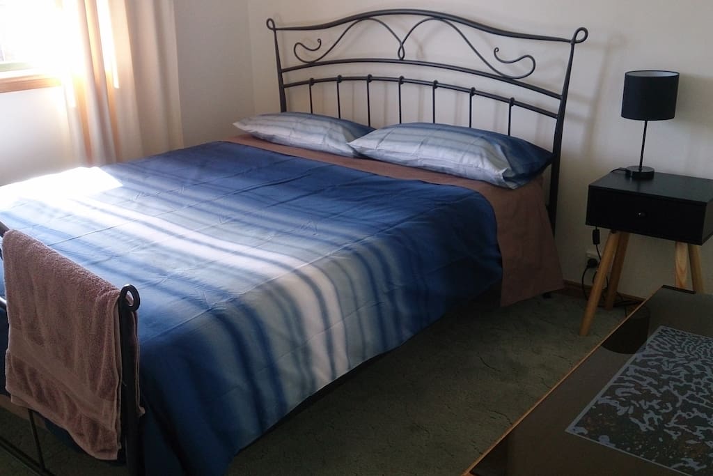 Guest bedroom with view to Mt Wellington.
