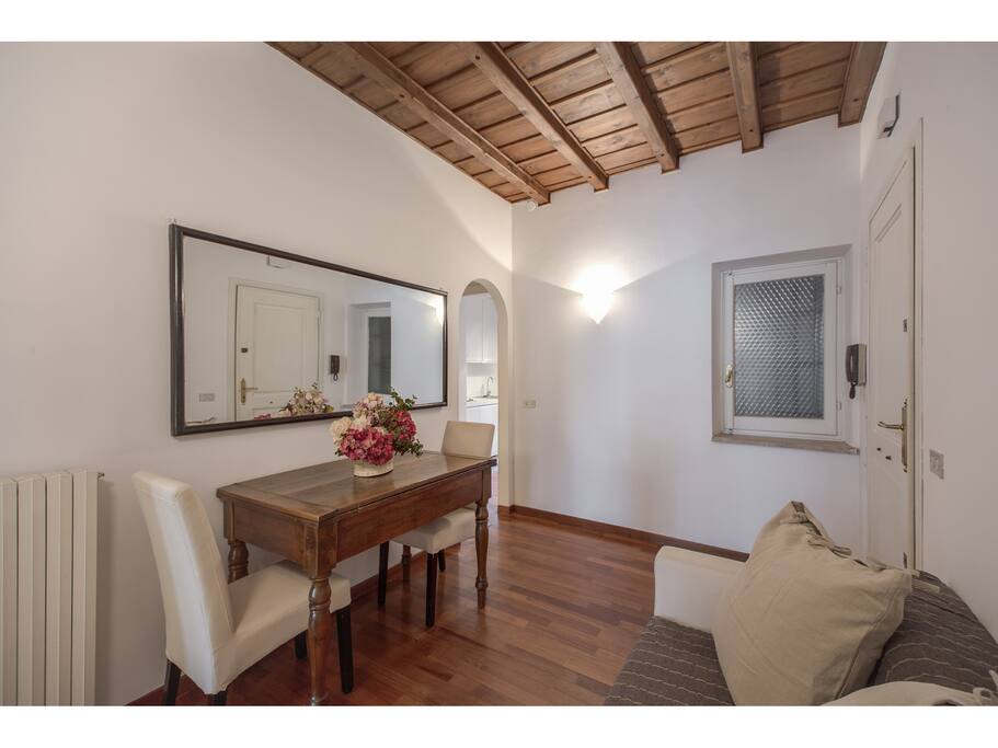 Entrance with dining area