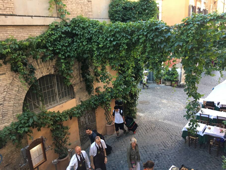 Vista dalla finestra del salone / View from the living room window