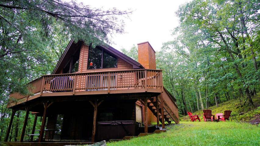 Lake Wallenpaupack Cabin Hot Tub Fire Pit Privacy Chalets For