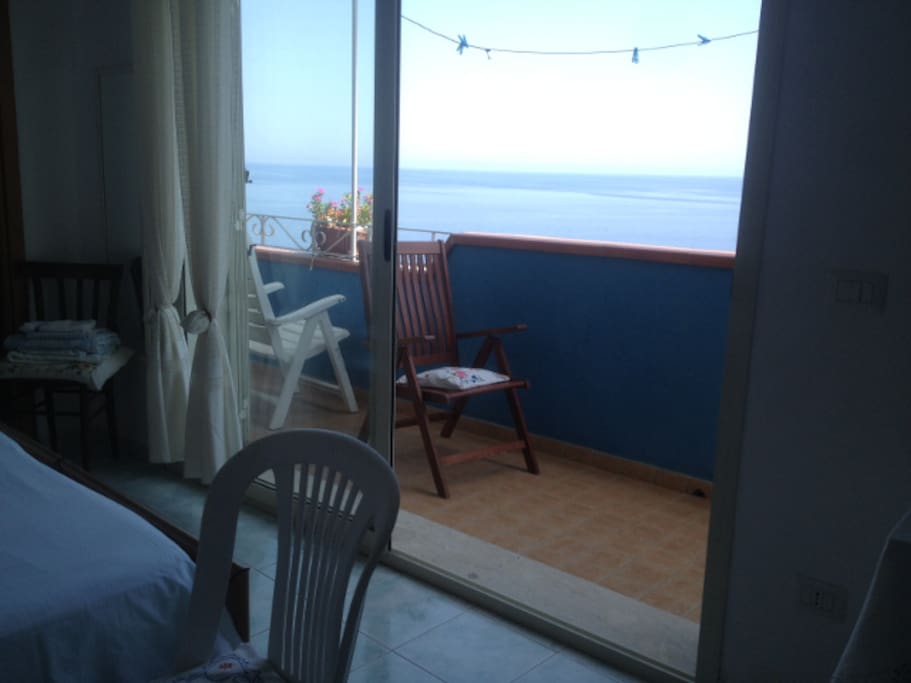 the room with balcony