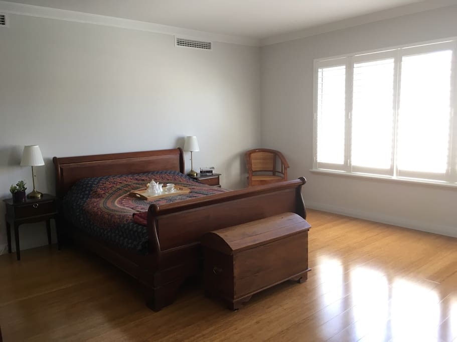 The room is spacious