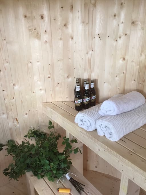 Part of the sauna