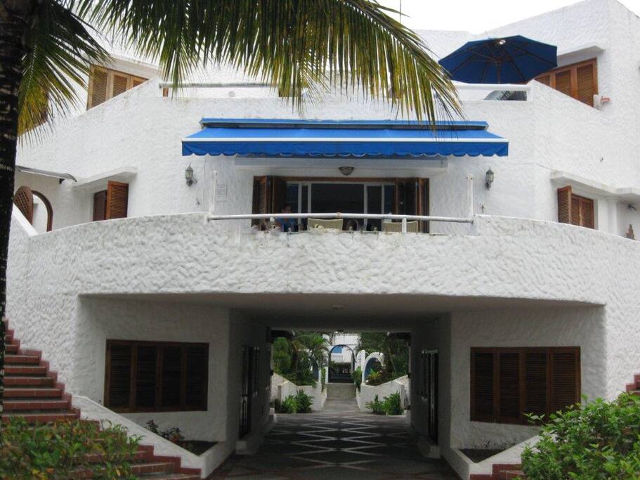 As seen from the beach