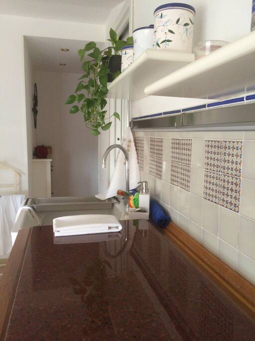 Piano di marmo della cucina