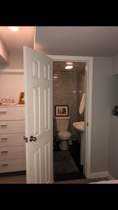 1,5 Bathroom in the Bigger Bedroom